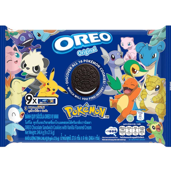 Oreo Pokémon Sandwich Cookie and Cream Original Flavor Limited Edition