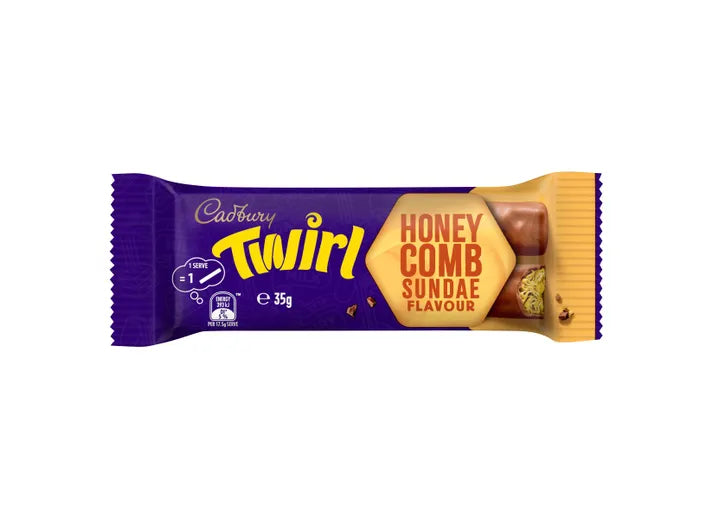 Cadbury TWIRL HONEY COMB SUNDAE Flavour 35g