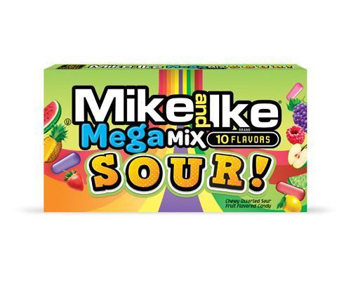 Mike and Ike Mega Mix Sour 10 Flavours 141g