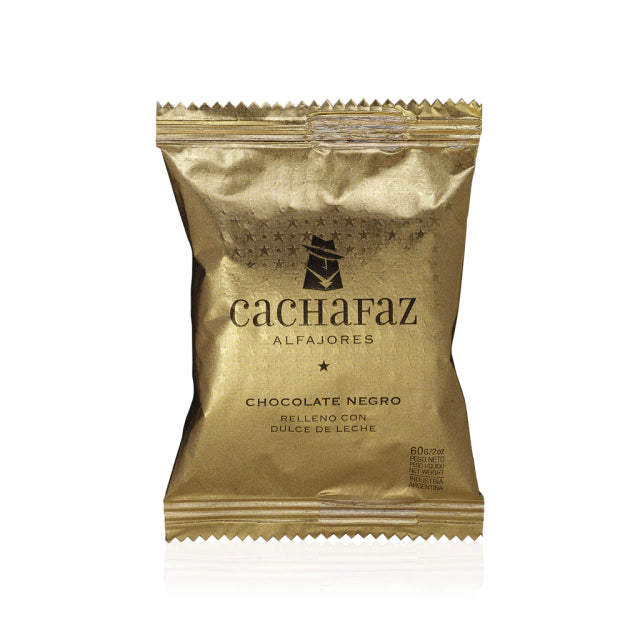 Cachafaz Alfajor Dark Chocolate with Dulce de Leche ( Argentina )