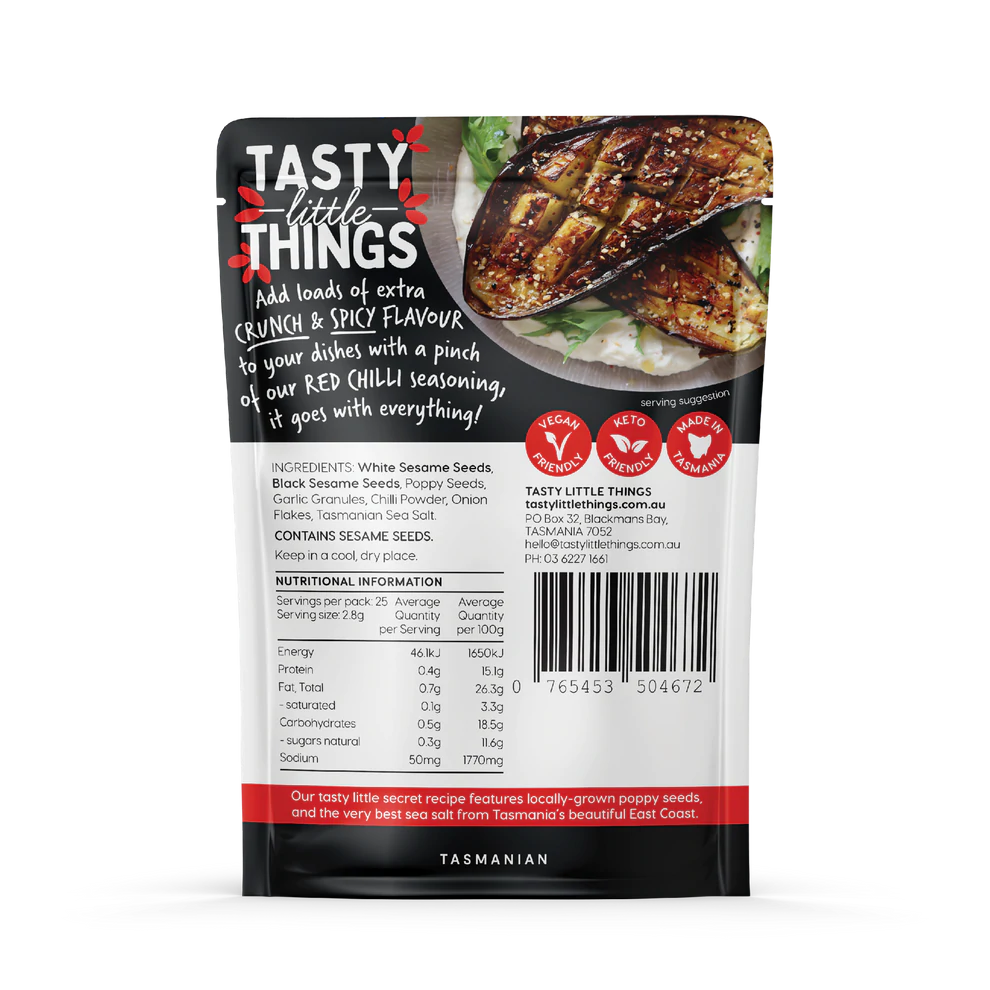 Tasty Little Things Spicy Red Chilli Everything Bagel Seasoning 70g