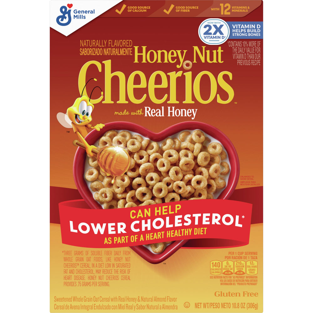 General Mills Honey Nut Flavoured Cereal made with Real Honey 306g