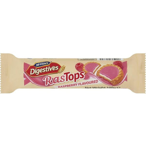 McVities Digestives RasTops Raspberry Flavoured 100gr