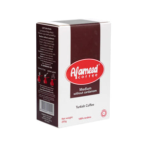 Alameed Coffee medium without Cardamom 100& Arabica 250g