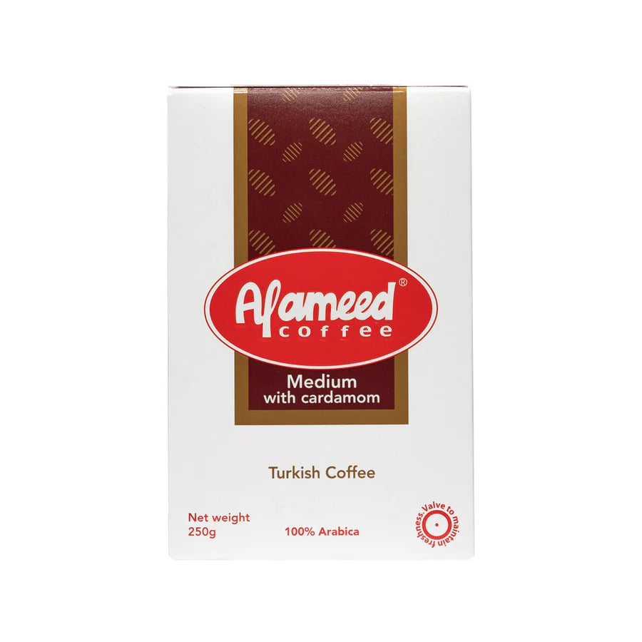 Alameed Coffee medium with Cardamom 100& Arabica 250g