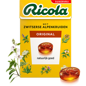 Ricola Sugar Free MET ZWITSERSE ALPENKRUIDEN ORIGINAL Candies 50g