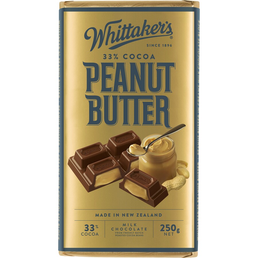 
            
                Load image into Gallery viewer, Whittaker&amp;#39;s Peanut Butter Milk Chocolate 250g
            
        