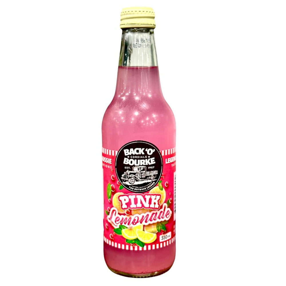 RICE'S Pink Lemonade Back'O'Bourke 330mL GLASS