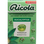 Ricola Sugar Free MET ZWITSERSE ALPENKRUIDEN  Eucalyptus Candies 50g