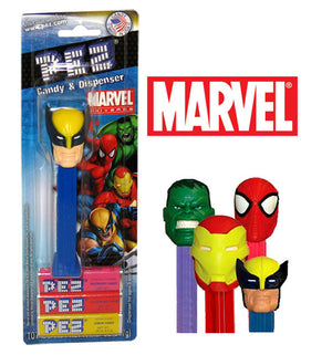 
            
                Load image into Gallery viewer, PEZ MARVEL CANDY &amp;amp; Dispenser 24.7G
            
        