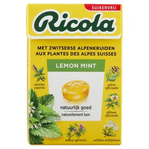 Ricola Sugar Free met Zwitserse Alpenkruiden Lemon Mint Candies 50g