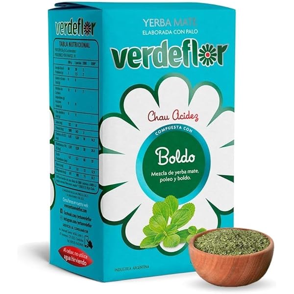 YERBA MATE VERDEFLOR CHAU ACIDEZ BOLDO 1KG