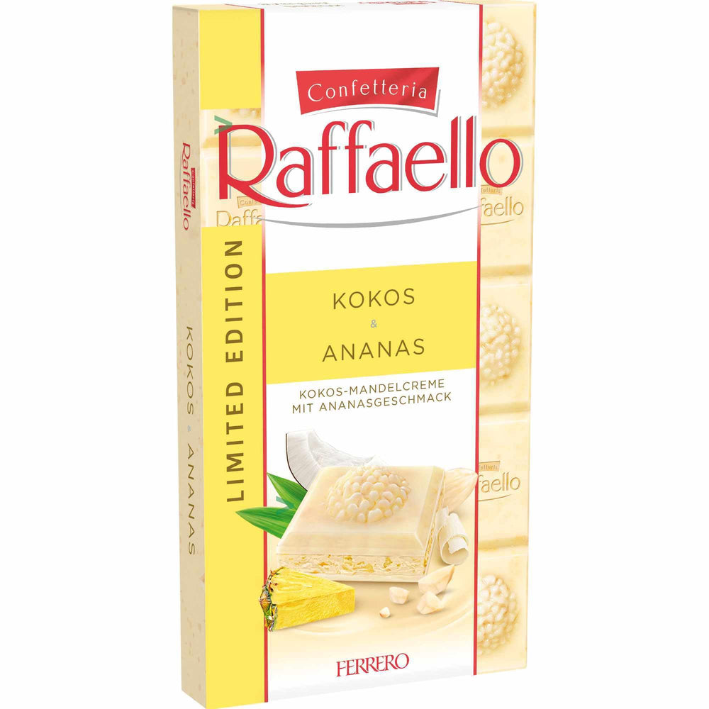 Ferrero Raffaello KOKOS & ANANAS Coconut & Pineapple White Chocolate 90g