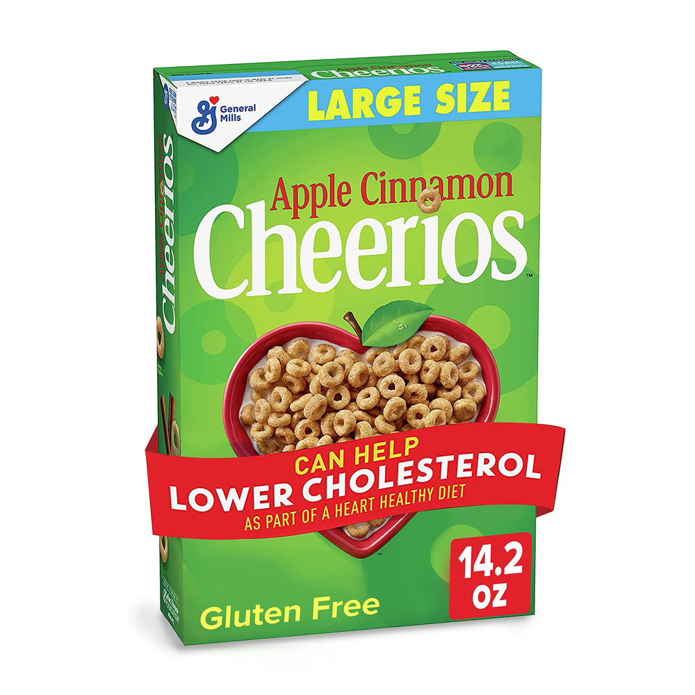 General Mills Cheerios Apple Cinnamon Flavoured Cereal 402g Large Size Gluten Free