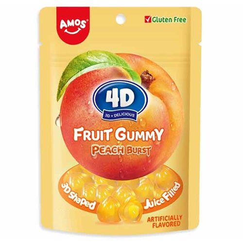 4D Fruit Gummy Peach Burst 170gr