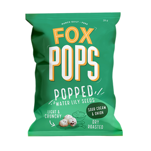 FOX POPS Sour Cream & Onion Popped Water Lily Seeds