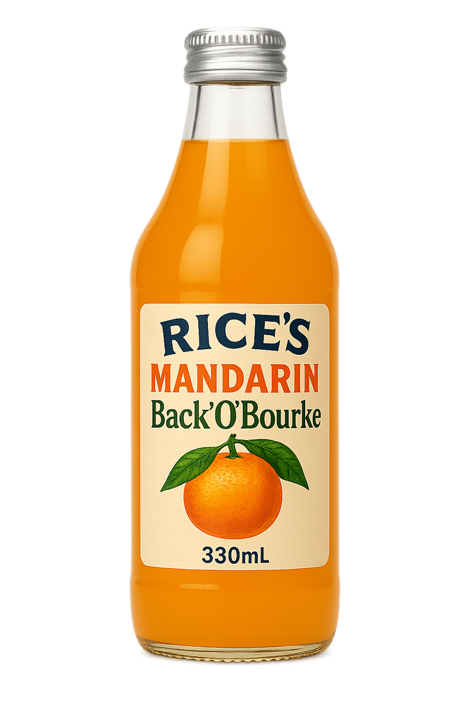 RICE'S MANDARIN Back'O'Bourke 330mL GLASS