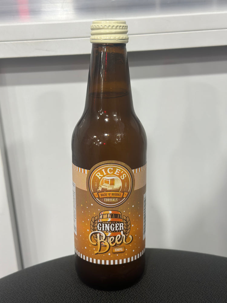 RICE'S Ginger Beer Back'O'Bourke 330mL GLASS