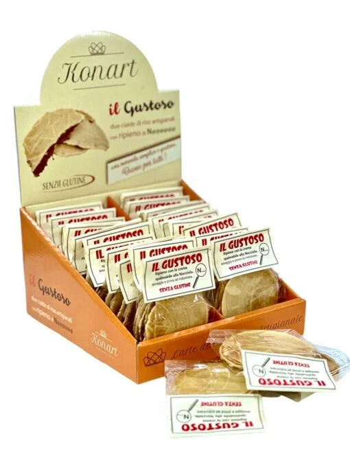 IL GUSTOSO Ripieno con la crema spalmabile alla nocciola (Hazelnut) Senza Glutine 40gr