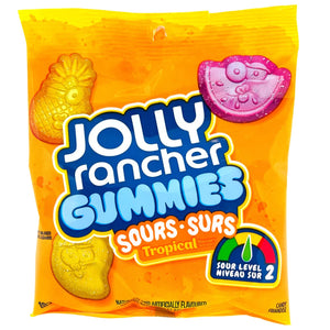 JOLLY RANCHER Sour Surs GUMMIES Tropical Candy 182g