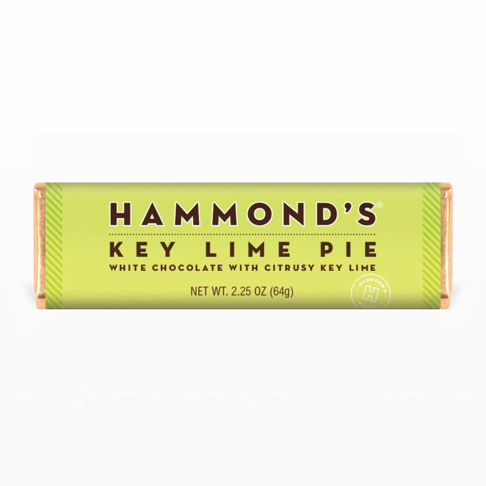 
            
                Load image into Gallery viewer, HAMMOND&amp;#39;S KEY LIME PIE WIHTE CHCOLATE WITH CITRUSY KEY LIME 64G
            
        