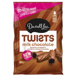Darrell Lea Twists Liquorice Milk Chocolate 200gr