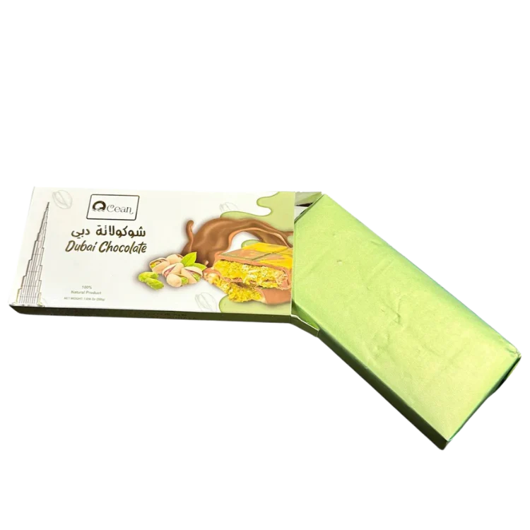 OCEAN DUBAI CHOCOLATE PISTACHIO KUNAFA MILK CHOCOLATE 200G