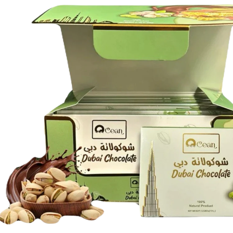 OCEAN DUBAI CHOCOLATE PISTACHIO KUNAFA MILK CHOCOLATE 200G
