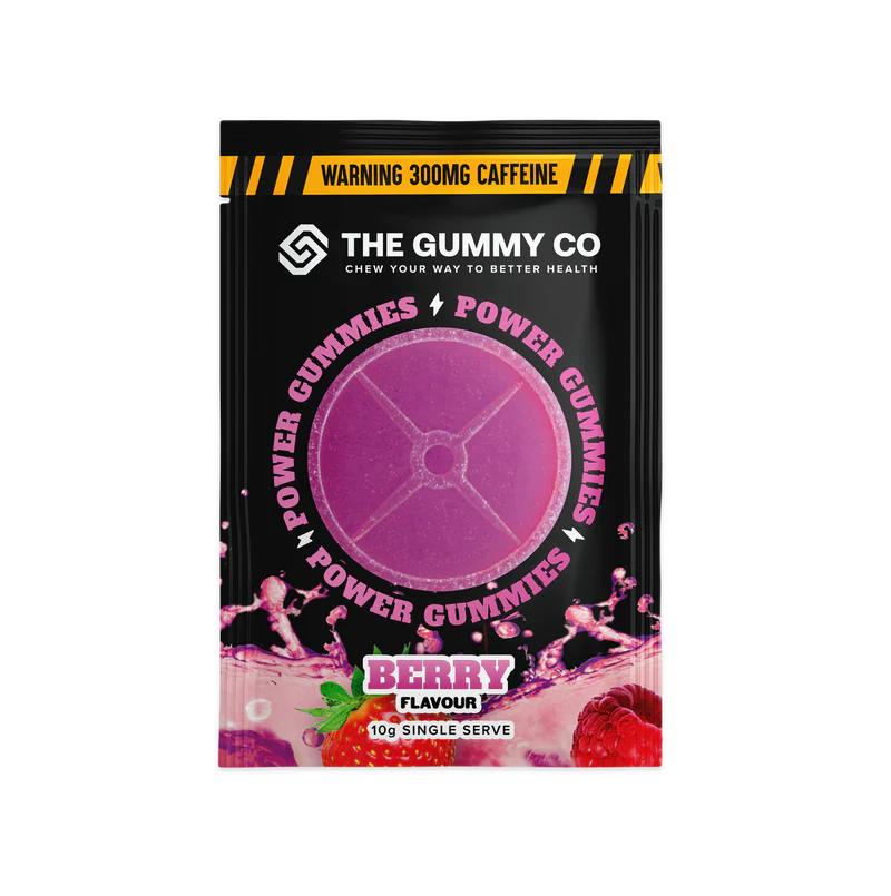 The Gummy Co Power Gummies Orange, Peach Mango, Berry (3 x 10gr)