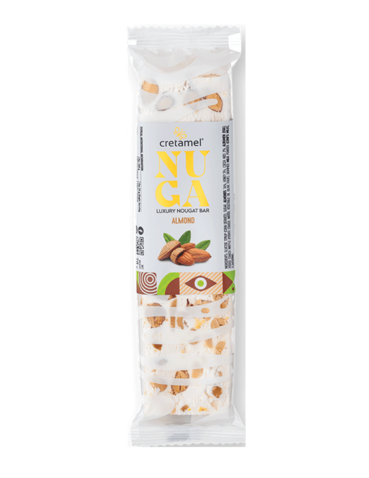 Cretamel NUGA Luxury Nougat Bar Almond Flavoured 70g