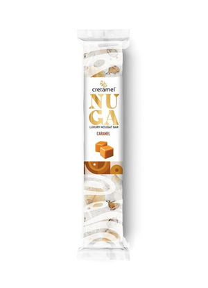 Cretamel NUGA Luxury Nougat Bar Caramel Flavoured 70g