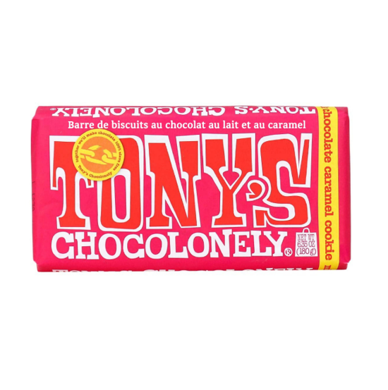 TONY'S CHOCOLONELY MILK CHOCOLATE CARAMEL COOKIE 180G