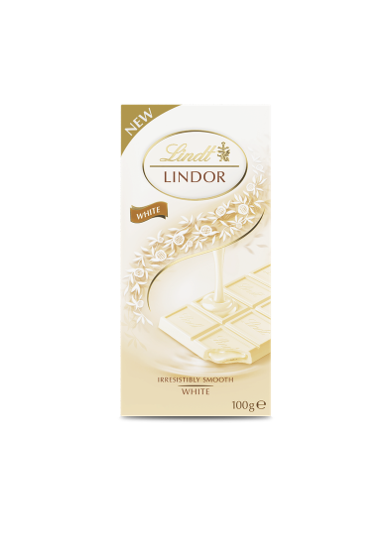 Lindt Lindor Chocolate Bar White 100gr