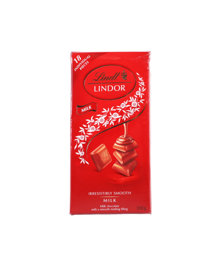Lindt Lindor Chocolate Bar Milk Chocolate 100gr