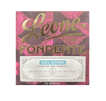Leone Fondente Sugar Free Dark Chocolate 70gr