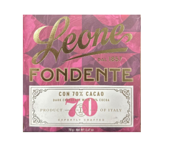 Leone Fondente Dark Chocolate with 70% Cocoa 70gr