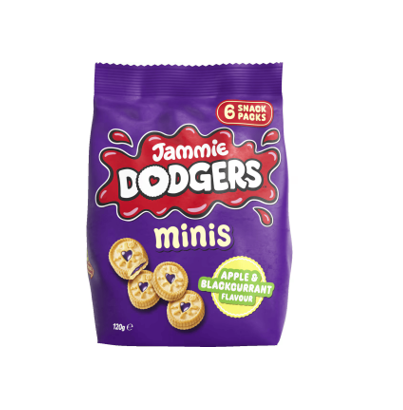 Jammie Dodgers minis Apple & Blackcurrant Flavour 120gr