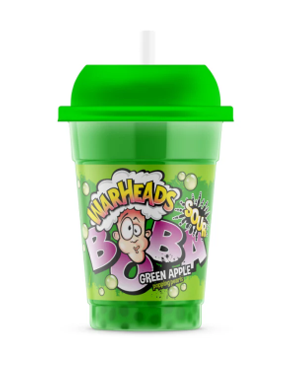 Warheads Sour Boba Green Apple Flavour with Popping Pearls 400ml