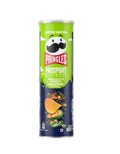 Pringles Passport Mexican Style Cheesy Jalapeno Flavour 165g