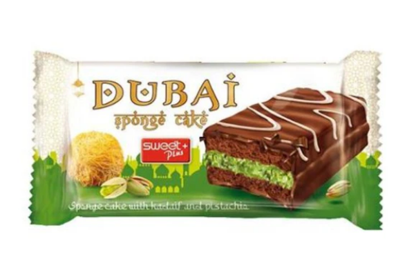 Sweet+ Plus DUBAI Sponge Cake with Kataifi and Pistachio 50g