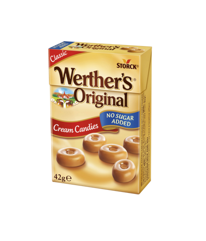 Werther's Original Cream Candies No Sugar Added 42g