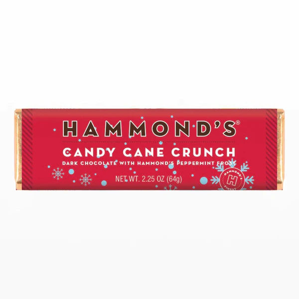 HAMMOND'S CANDY CANE CRUNCH Dark CHOCOLATE 64G
