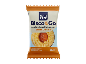 NutriFree Bisco&Go con farcitura all'albicocca (Apricot Flavoured) 40gr