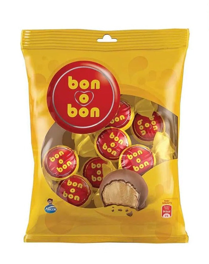 Bon O Bon Chocolate Wafer and Peanut Cream Filling 105g (Argentina)