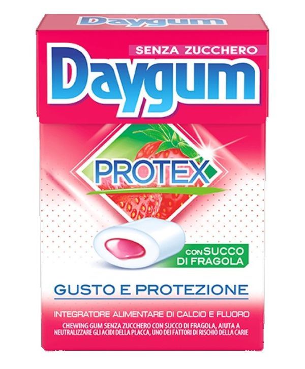 Daygum Protex Gusto E Protezione con Succo Di Fragola (Strawberry Juice) 30g