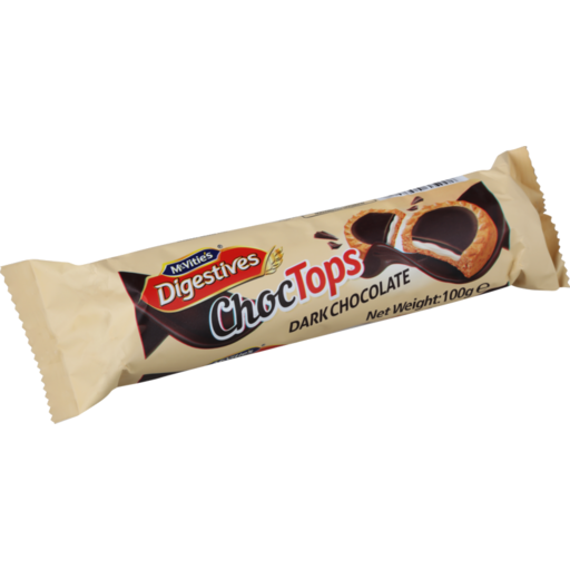 McVities Digestives Tops Dark Chocolate 100gr