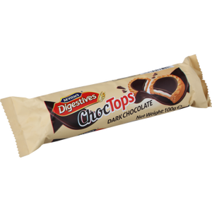 McVities Digestives Tops Dark Chocolate 100gr