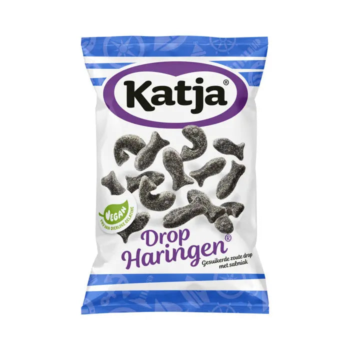 Katja Drop Haringen Soft Sweet Salty Liquorice Gummy Candy 295g