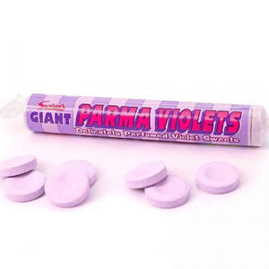 
            
                Load image into Gallery viewer, Swizzels GIANT PARMA VIOLETS CANDY 40G
            
        