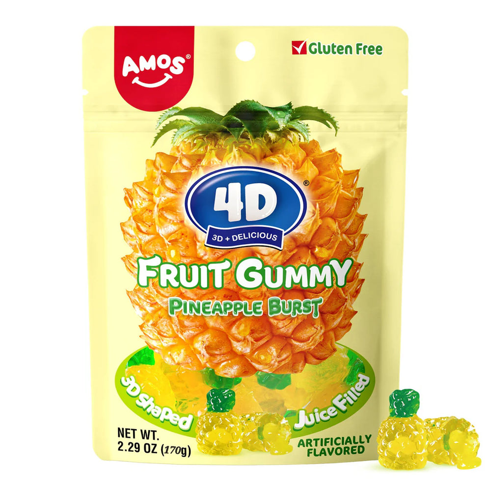4D Fruit Gummy Pineapple Burst 170gr
